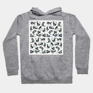 black cat positions Hoodie